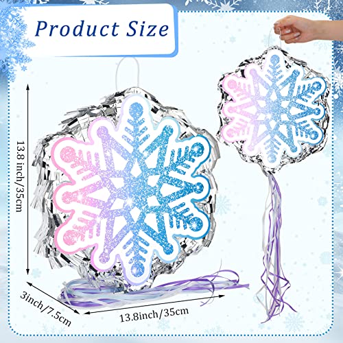 Piñata château de glace princesse bleue avec flocon de neige - 2