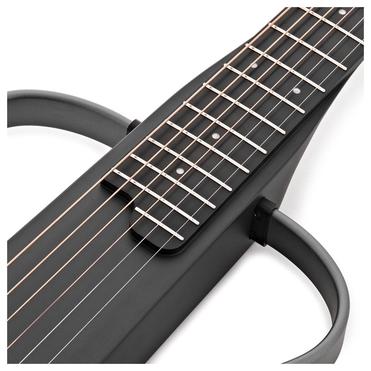 Chitarra da viaggio G4M Solus, corde d'acciaio | Ideale per la Pratica Silenziosa e i Viaggi, Uscita Cuffie e Ingresso Aux Integrati, Telaio Removibile, Custodia