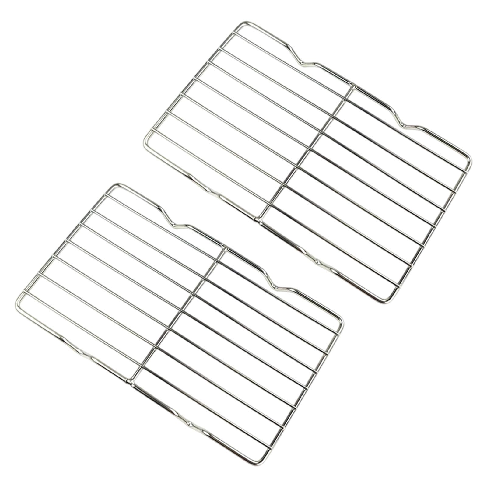Whoasyst Sturdy Stainless Steel Bread Cooling Stand Featuring Raised Design for Cooking and Oil Control Glass Finish Cooking Rack
