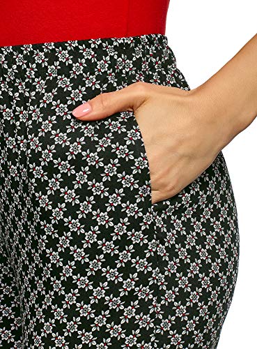 Oodji Ultra Donna Pantaloni in Viscosa con