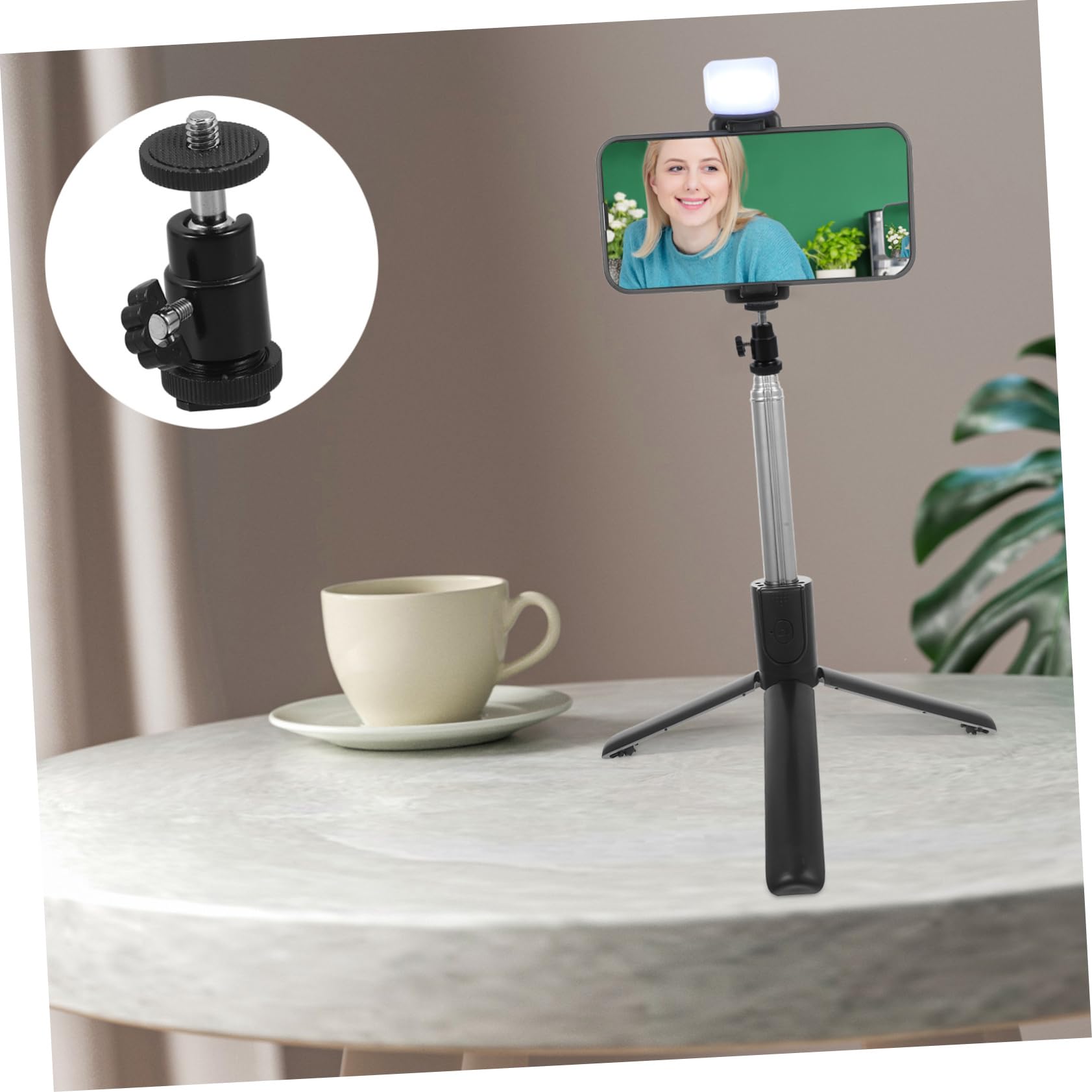 TEHAUX 4sets Tripod Ball Head Mount Durable Alloy Rotating Screw Adapter for Cameras Projectors and Live Streaming Gear Stable and Reliable Support 2pcs*4