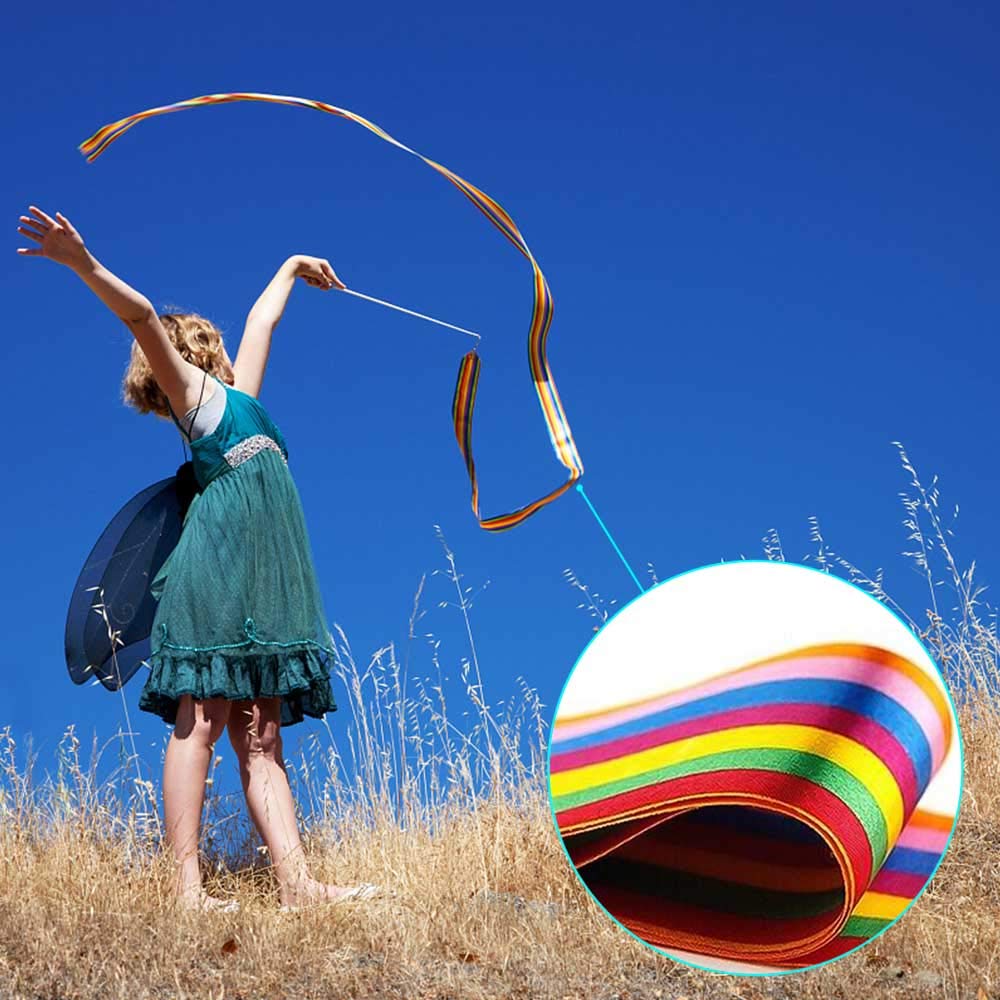 Near Me 3 PCS GYM Ribbon Praise Dance Ribbons Gymnastics Twirling ...