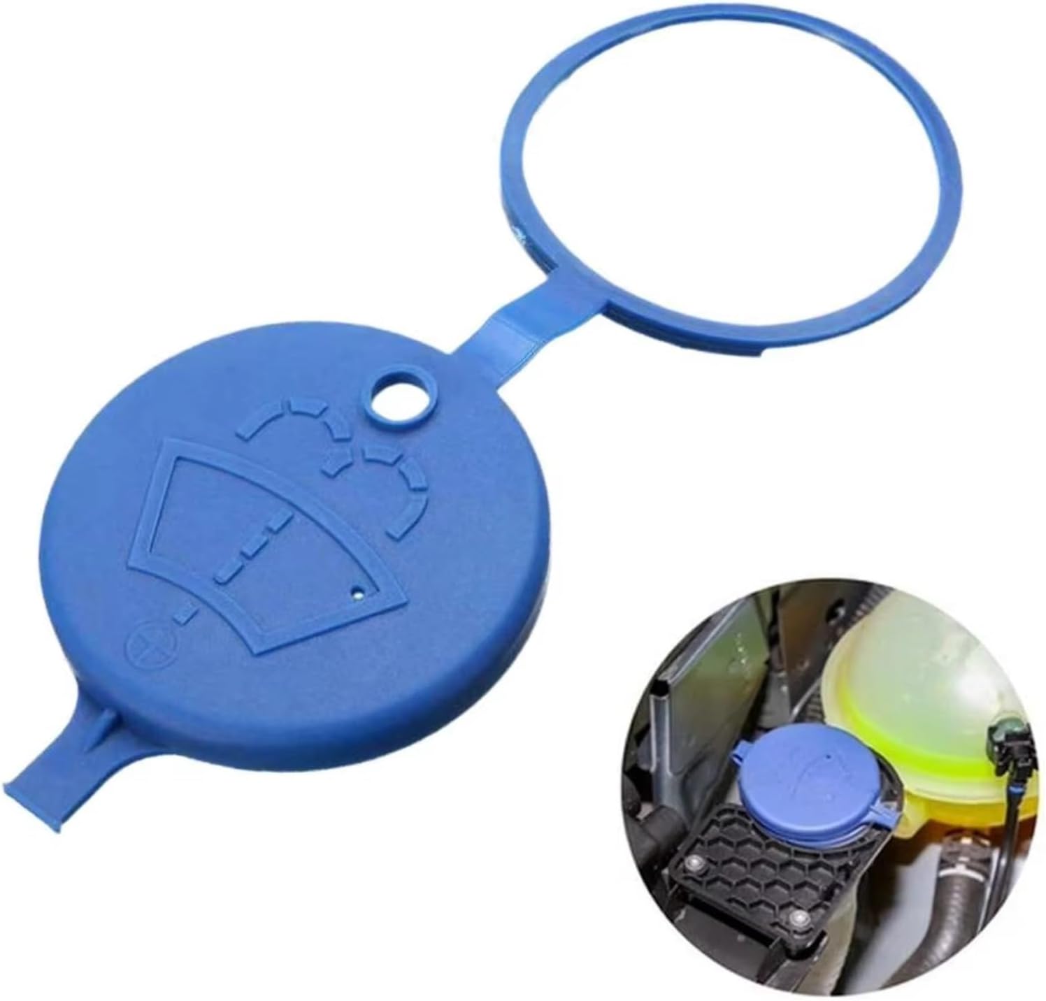 Car radiator cap Compatible With Peugeot For 307 206 408 308 207 Car Windshield Wiper Washer Fluid Reservoir Cover Water Tank Bottle Cap