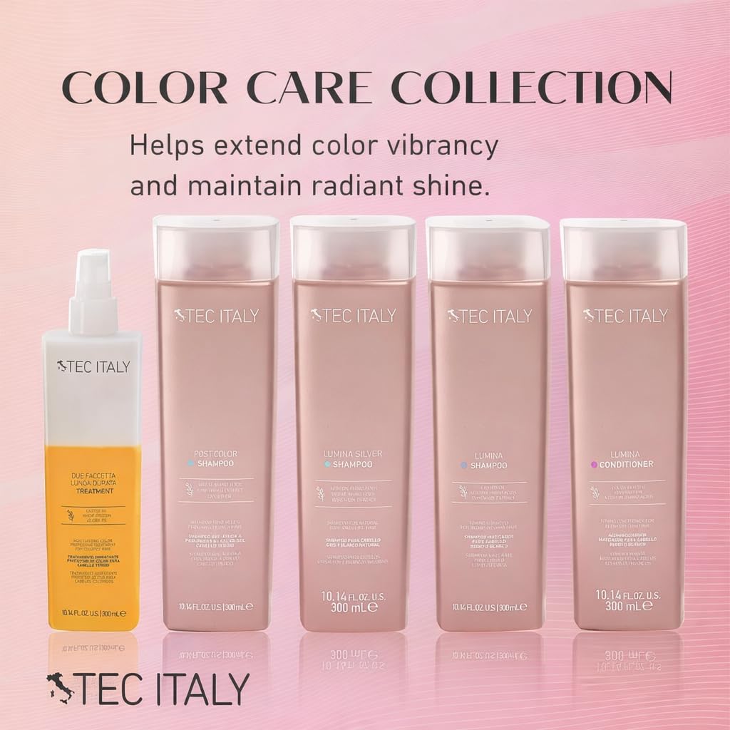 Tec Italy Due Faccetta Lunga Durata Leave-In Two-Phase Treatment 300 ml, Color-Treated Hair Spray with UV Protection, Hydrates, Detangles & Prevents Fading 10.14oz | Color-protecting, Leave-in treatment, Deep hydration, UV Protection, Softness