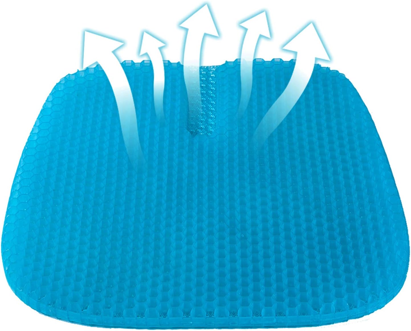 SESEAT Gel Seat Cushion, Double Seat Cushion Multi-Use Super Breathable Gel Cushion with Non-Slip Cover for Car, Office Chair, Wheelchair Home