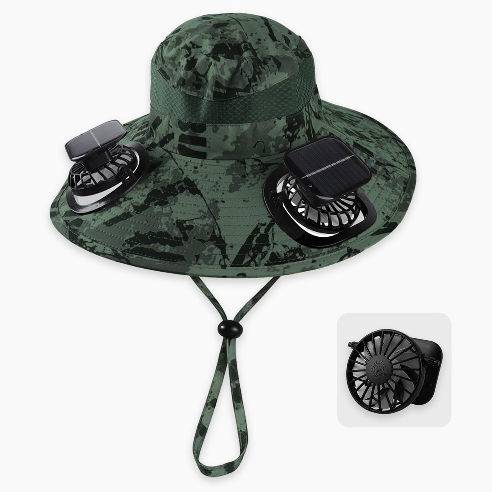 Sombrero de abanico para hombre, transpirable, para camping, camping, playa, verano, golfistas, viajes, pesca, senderismo, deportes, conciertos, parque, ciclismo