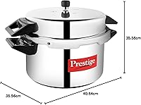 Vista 24 de Prestige PRP4 Aluminum Pressure Cooker, 4 L, Silver