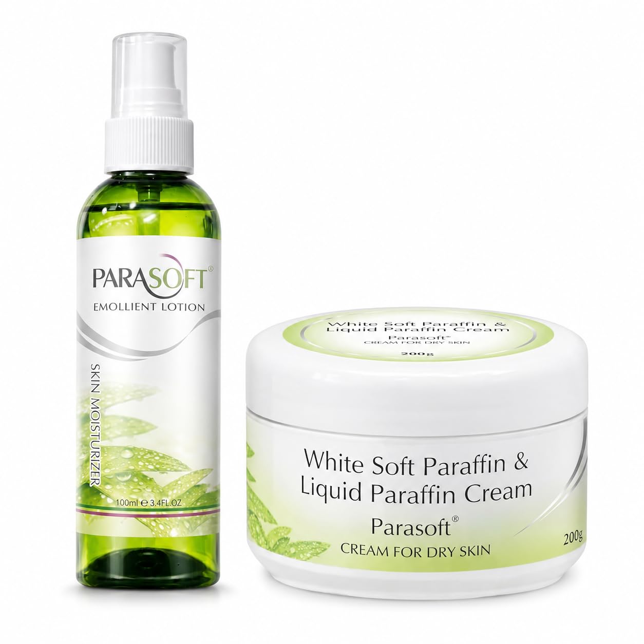 Parasoft Complete Moisture Combo | Emollient Lotion for Face & Body 100ml + Moisturizing Cream with Aloe Vera 200g | Deep Hydration-image-23