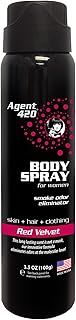 Daily Fragrance Body Spray - Long Lasting, Breaks Down and Destroys Smoke Odor at The Molecular Level - Eliminates Odors from Hair, Body and Clothes - 3.5 oz Spray (1 Pack, Red Velvet)