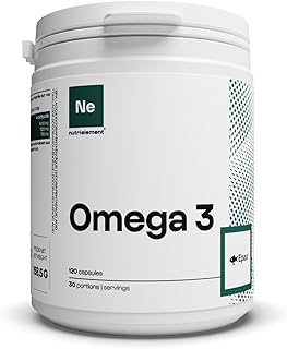 Nutrielement - Oméga 3 Epax® 4000mg - 120 capsules - Equilibre EPA 1520mg & DHA 760mg - Huile de Poisson Sauvage - Pêche durable - Indice d'oxydation ultra faible | By Nutrimuscle