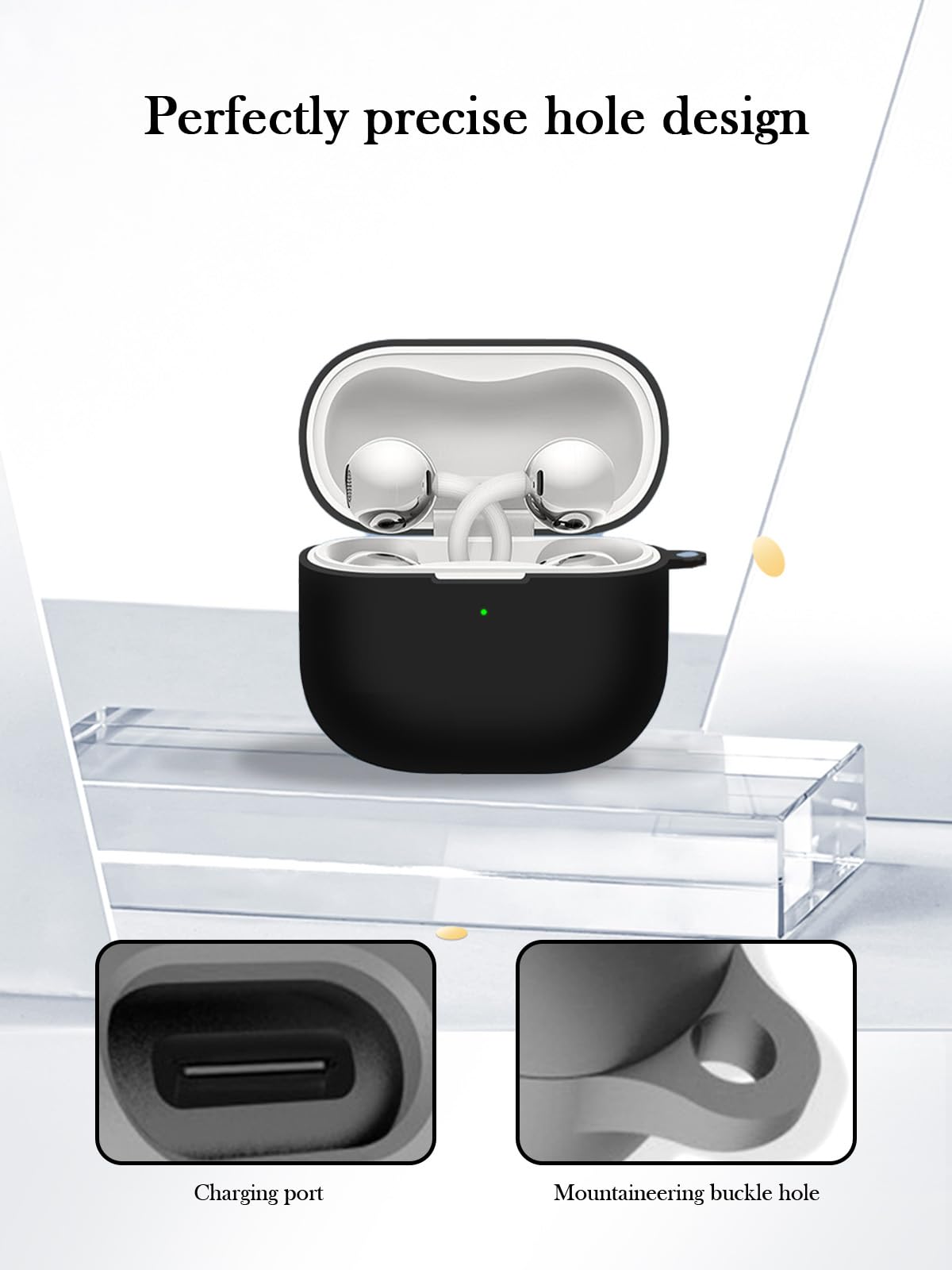 美品　HUAWEI FreeClip2 ブラック　カバー付き Amazon.com: Case for Huawei FreeClip 2 Earbuds,Soft Protective