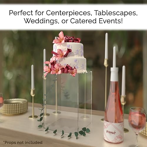 Miniatura 3 de Caja de exhibición de acrílico transparente de 8 x 8 x 12 pulgadas con un lado abierto, versátil contenedor de almacenamiento de productos Lucite