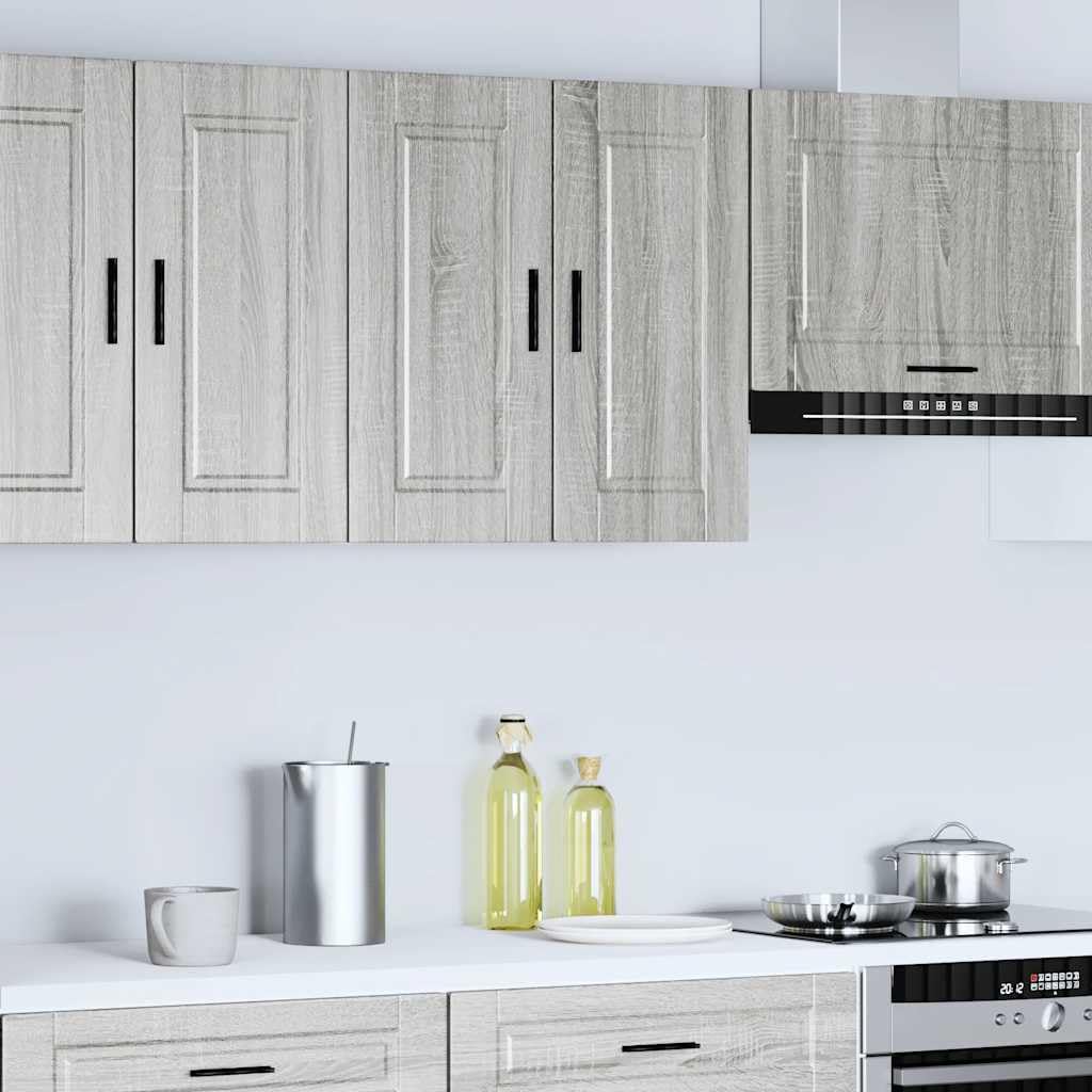 vidaXL Pensile da Cucina Porto Grigio Sonoma in Legno Multistrato