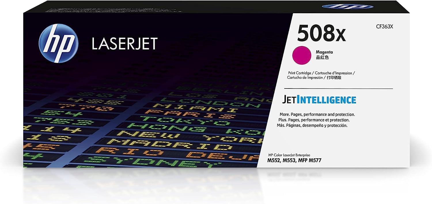 Hp Magenta Cf363x/508X Toner Cartridge 9.5K Pages Iso/Iec 19798 For H