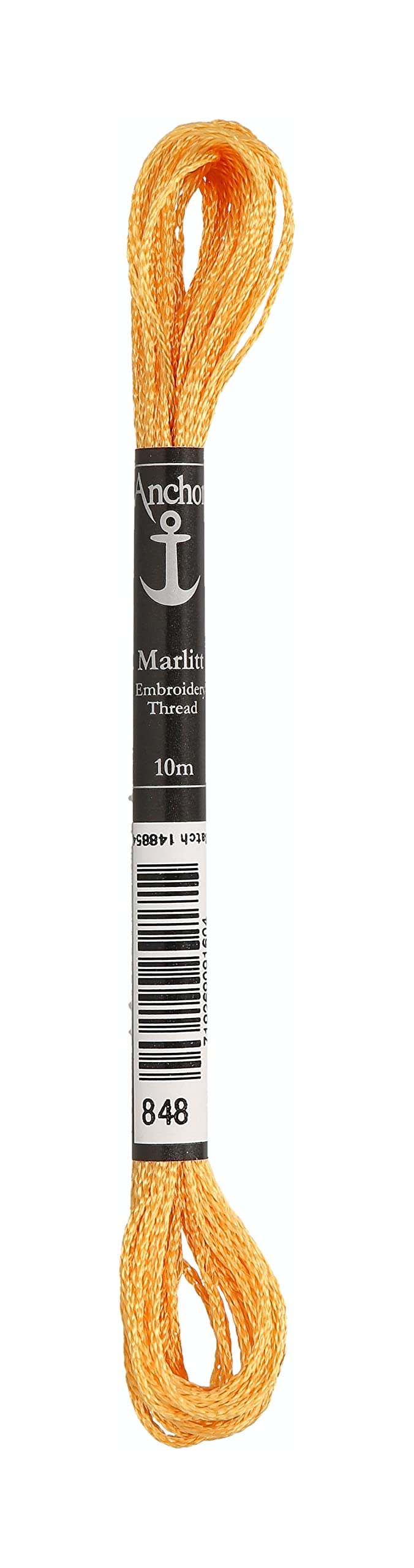 Anchor 4130000-00848 Embroidery Thread, 100% Viscose, Gold, 10 m, 4 g