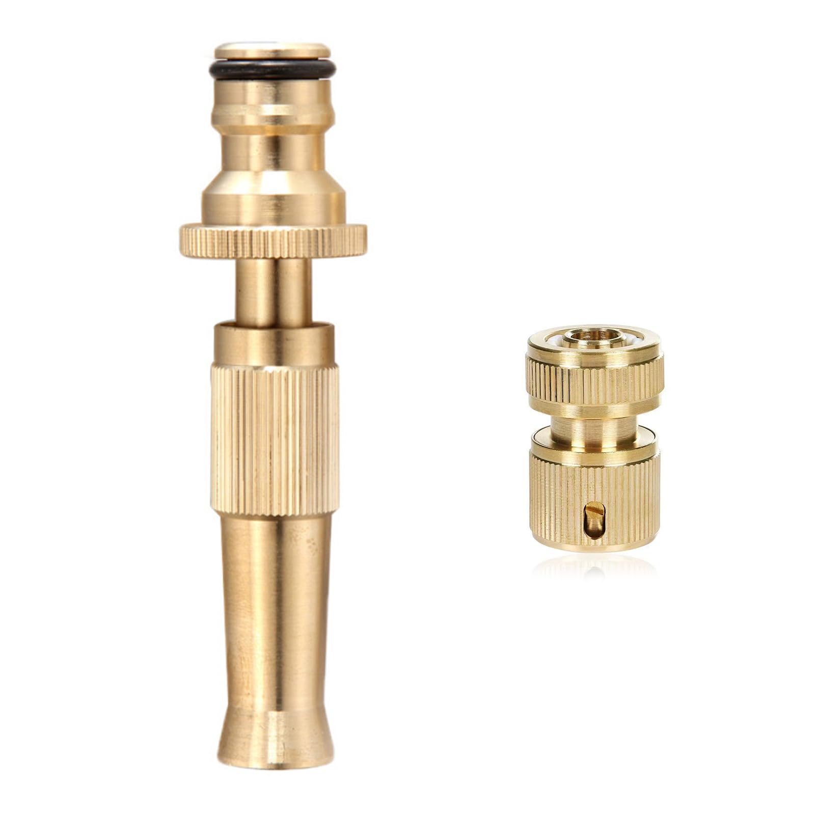 Garden Hose Quick Connector Set 3 / 4inch 1 / 2inch Brass Garden Hose Fitting Thread Fittings Quick Connector Irrigation Accessories