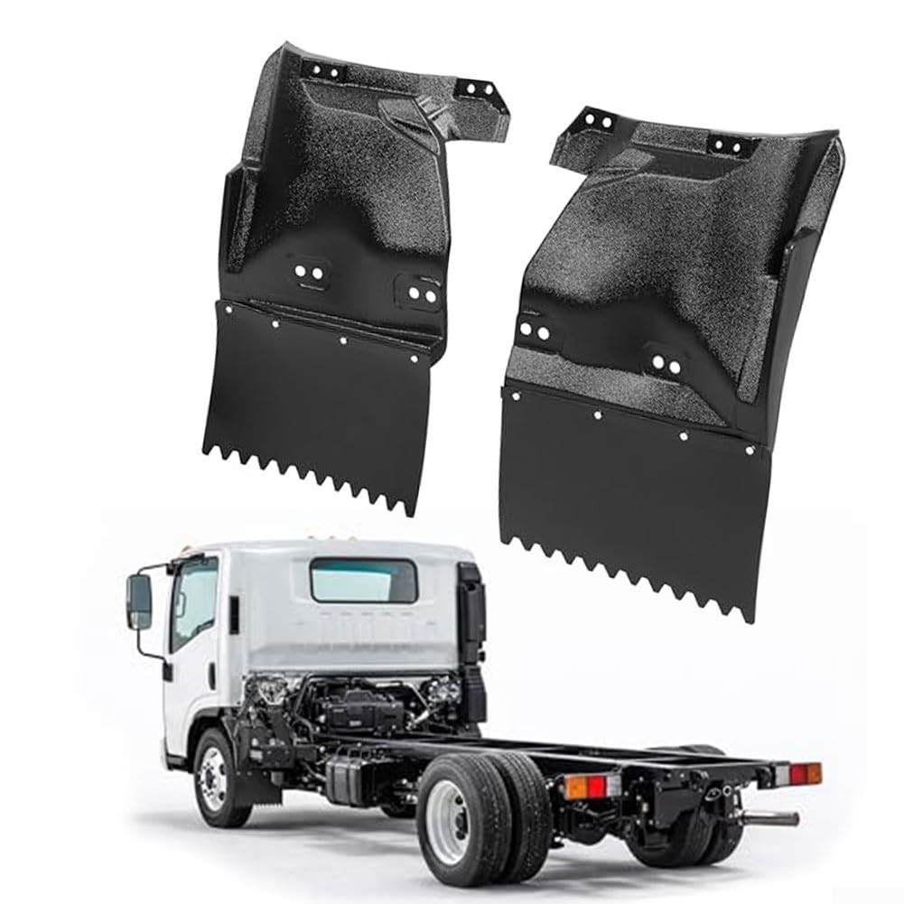 Garde-boue robustes pour trajets de chantier sur camions Isuzu NQR NPR-HD 2008-2024