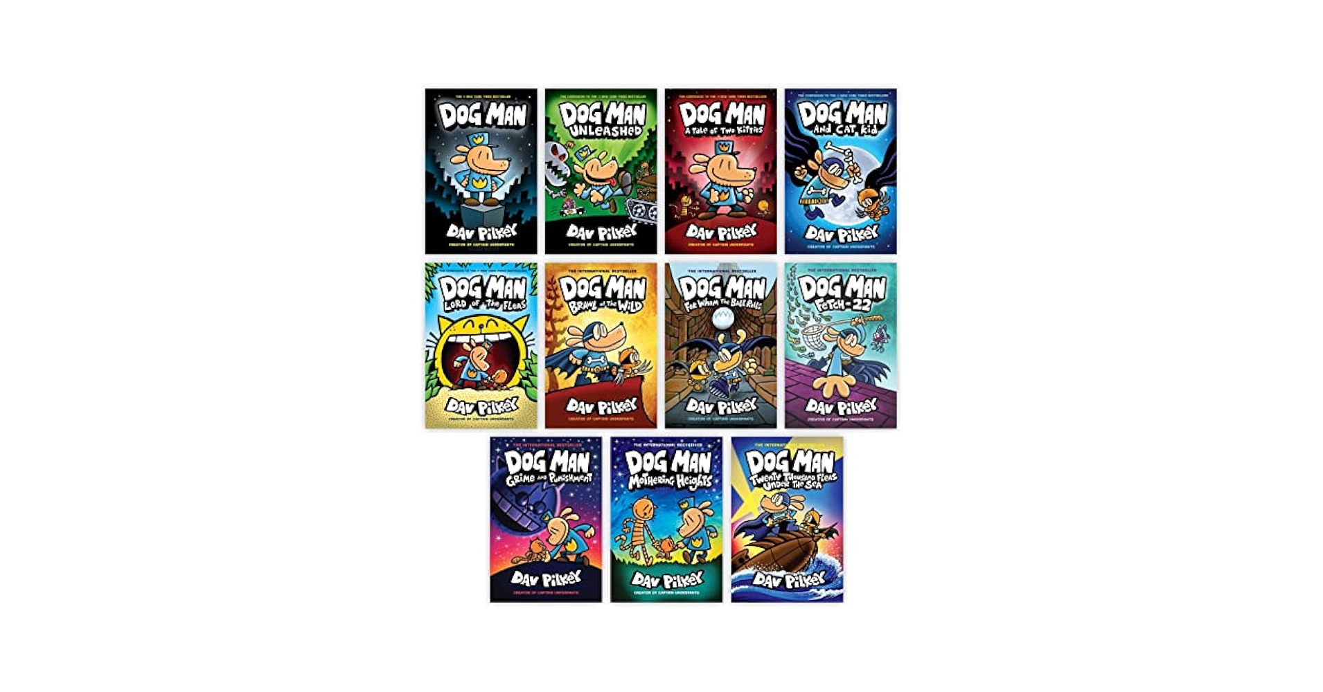 Dog Man: 6巻セット Dogman 6 Books Collection Set (Book #7- Book #12): Dav