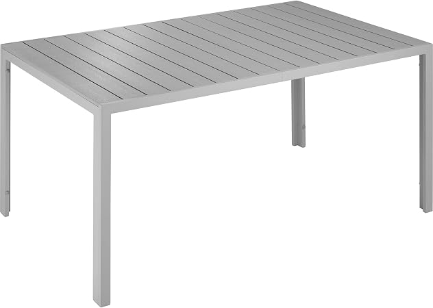 Tavolo da Giardino Nero 200x100x74 cm in Vetro e Polyrattan