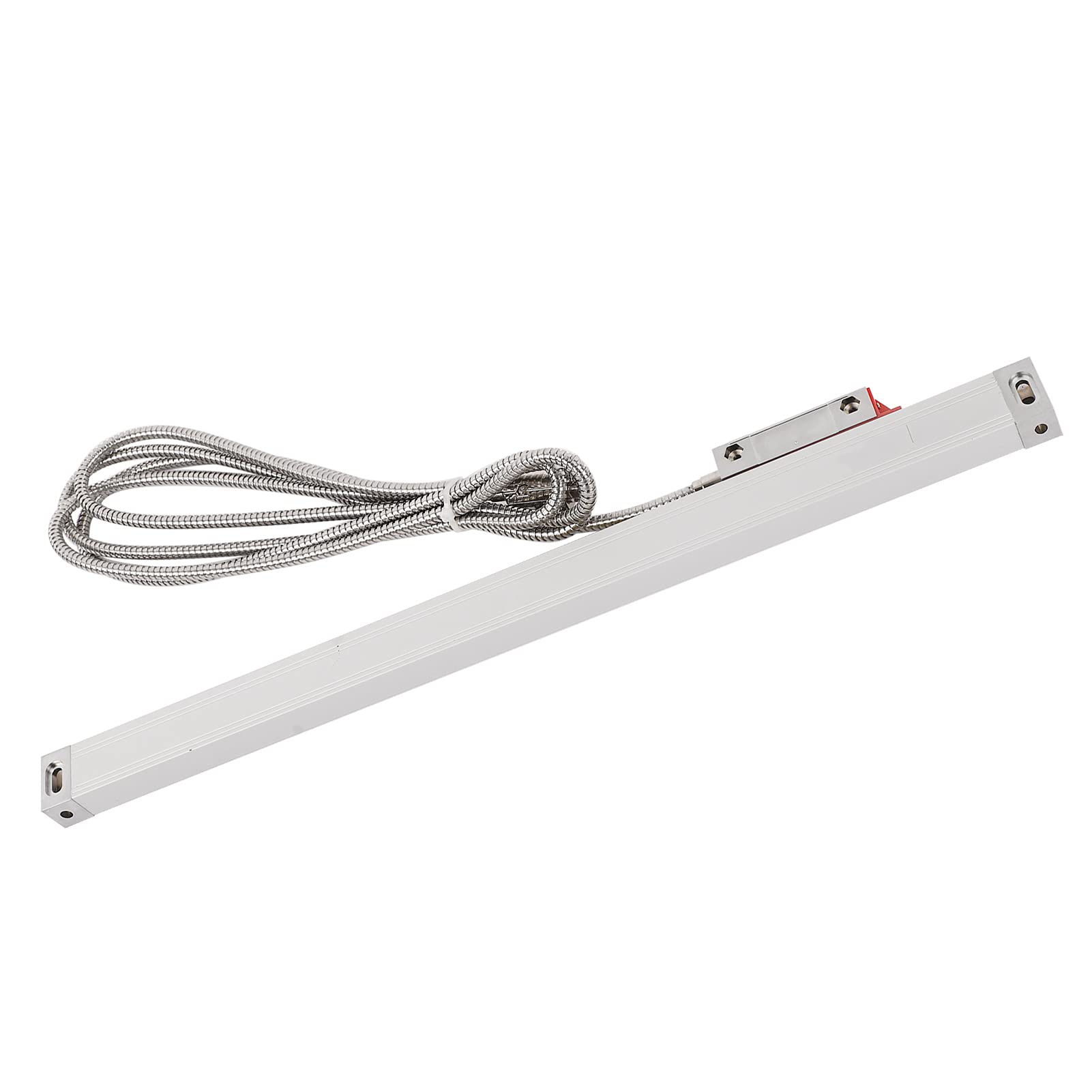YWBL-WH Codificador de Escala Lineal, Manguera Metálica de Acero Inoxidable Resistente a Altas Temperaturas y Presión, Sensor de Regla de Rejilla con Precisión de 5 μm y Conector DB9 (400)
