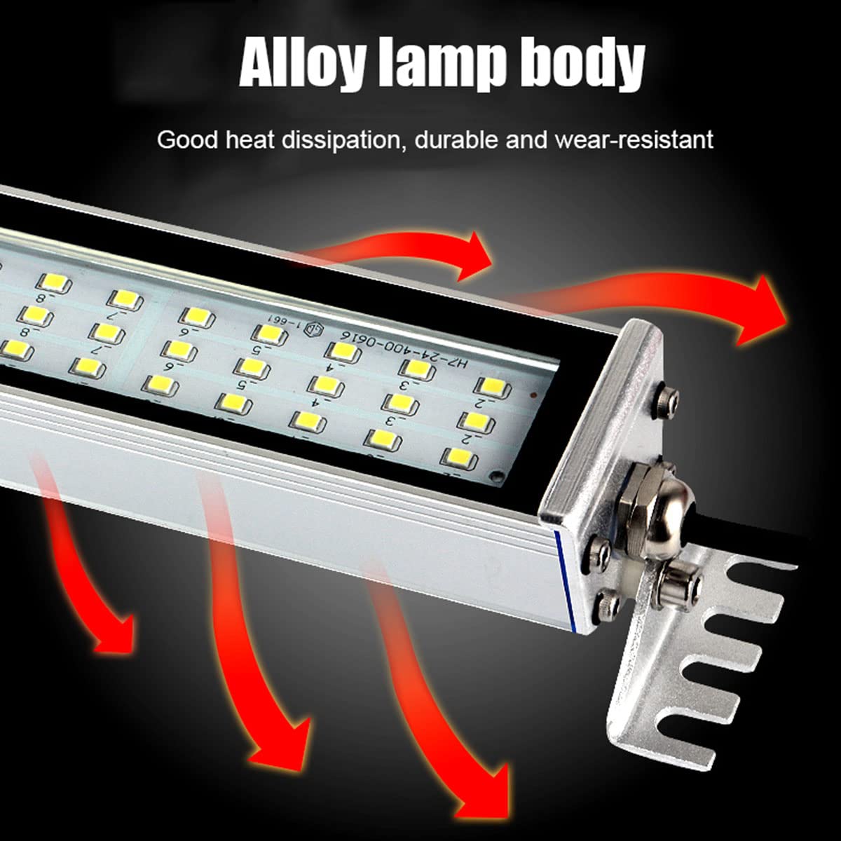 Luz de Taller LED 6~30W IP66 Iluminación a Prueba de explosiones, luz de Tubo de Trabajo de máquina CNC, Trabajos de iluminación de aleación de Aluminio para máquinas Herramienta y Torno(Size:20W,Co