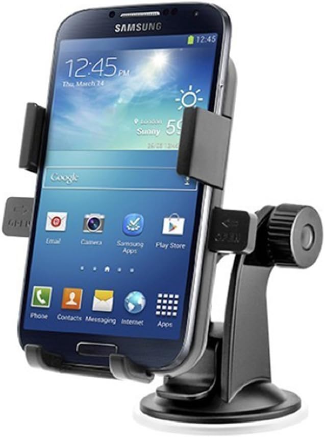 Cell Phone Holder, Cell Phone Dash Mount, Universal Dashboard Cell Phones Car Mounts Holder for iPhone 5/5S/6/6S/6Plus, Samsung Galaxy S5/S4, Note 2/3, Nexus 5, HTC, GPS Devices.