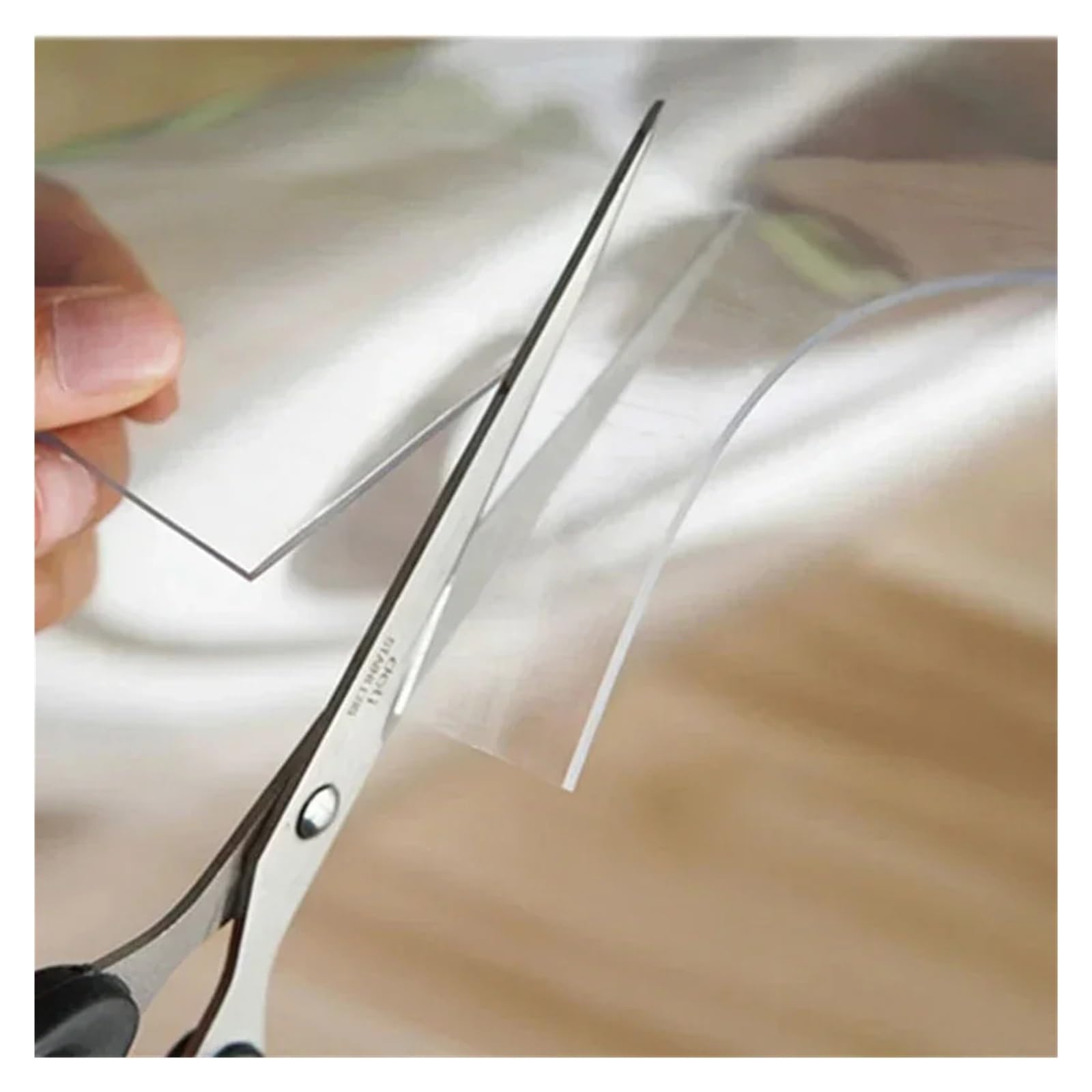 Tovaglia impermeabile for tappeto tavolo rotondo in PVC trasparente | Tovaglia in PVC Modello da cucina Copritavolo Tappetino tavolo pranzo in panno morbido(Transparent,Diameter80cm)