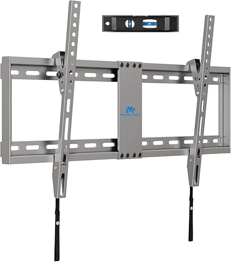 Mounting Dream TV Wall Mount for Most 37-75 Inch Televisions, Universal Tilt TV Mount Fits 16", 18", 24" Studs, Max VESA 600x400mm, 132lbs, Low Profile Flat Wall Mount Bracket, MD2968-LK