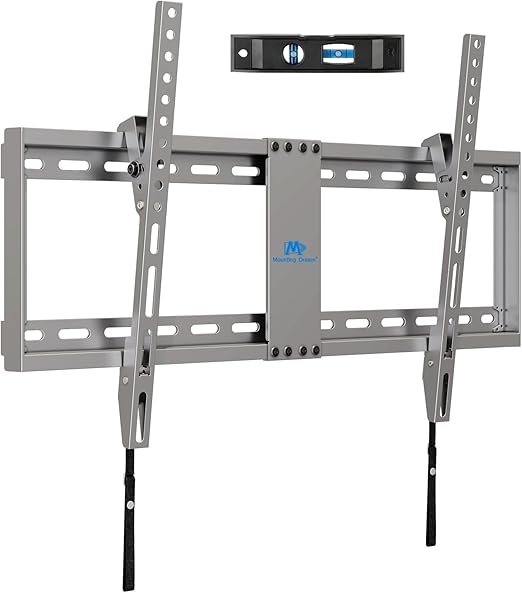 Mounting Dream TV Wall Mount for Most 37-75 Inch Televisions, Universal Tilt TV Mount Fits 16", 18", 24" Studs, Max VESA 600x400mm, 132lbs, Low Profile Flat Wall Mount Bracket, MD2968-LK