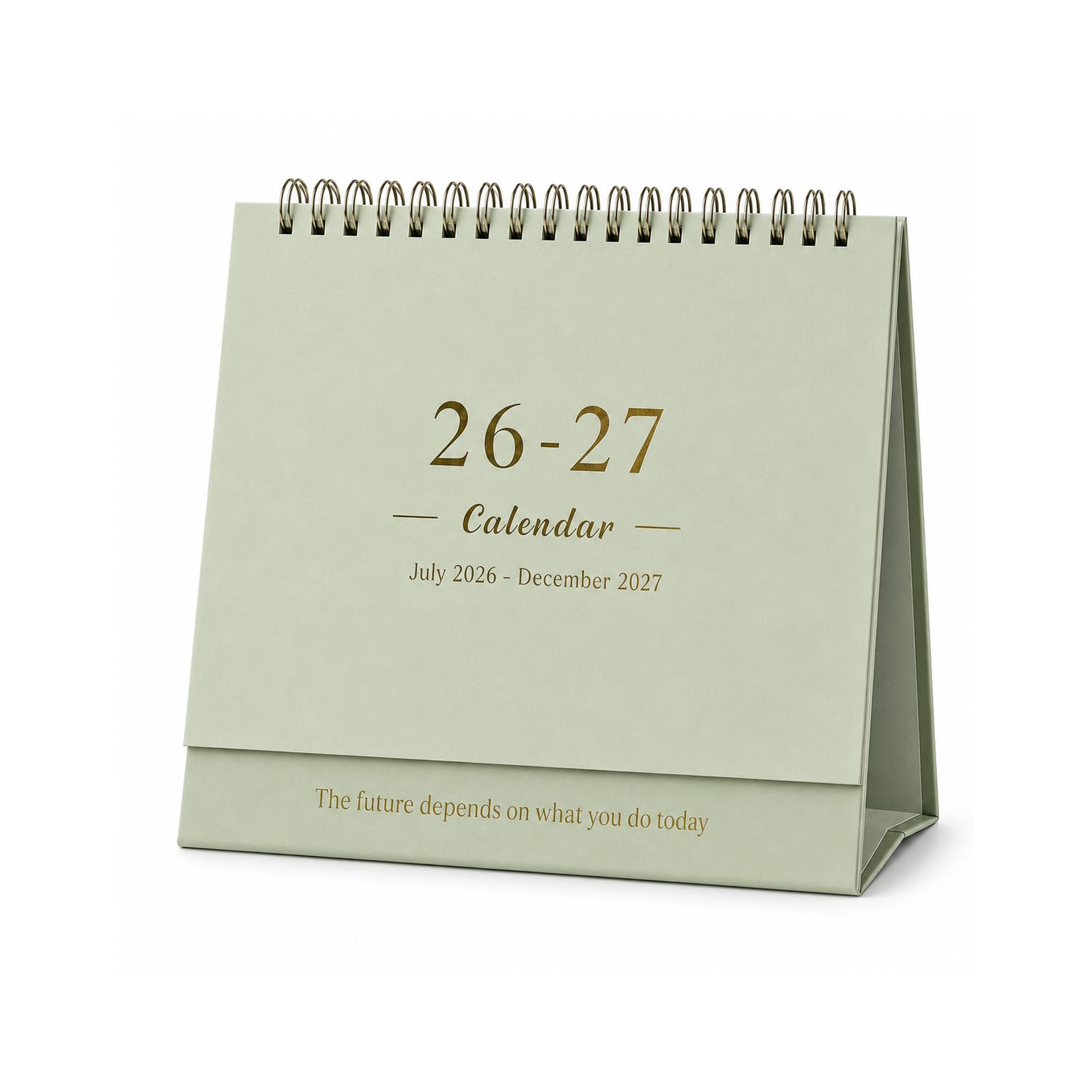 Desk Calendar 2026-2027, 18 Months from July 2026 to December 2027, 22 × 21 cm Standing Flip Calendar with Thick Paper, Month-to-View Layout and Monthly Planner for School, Office and Home