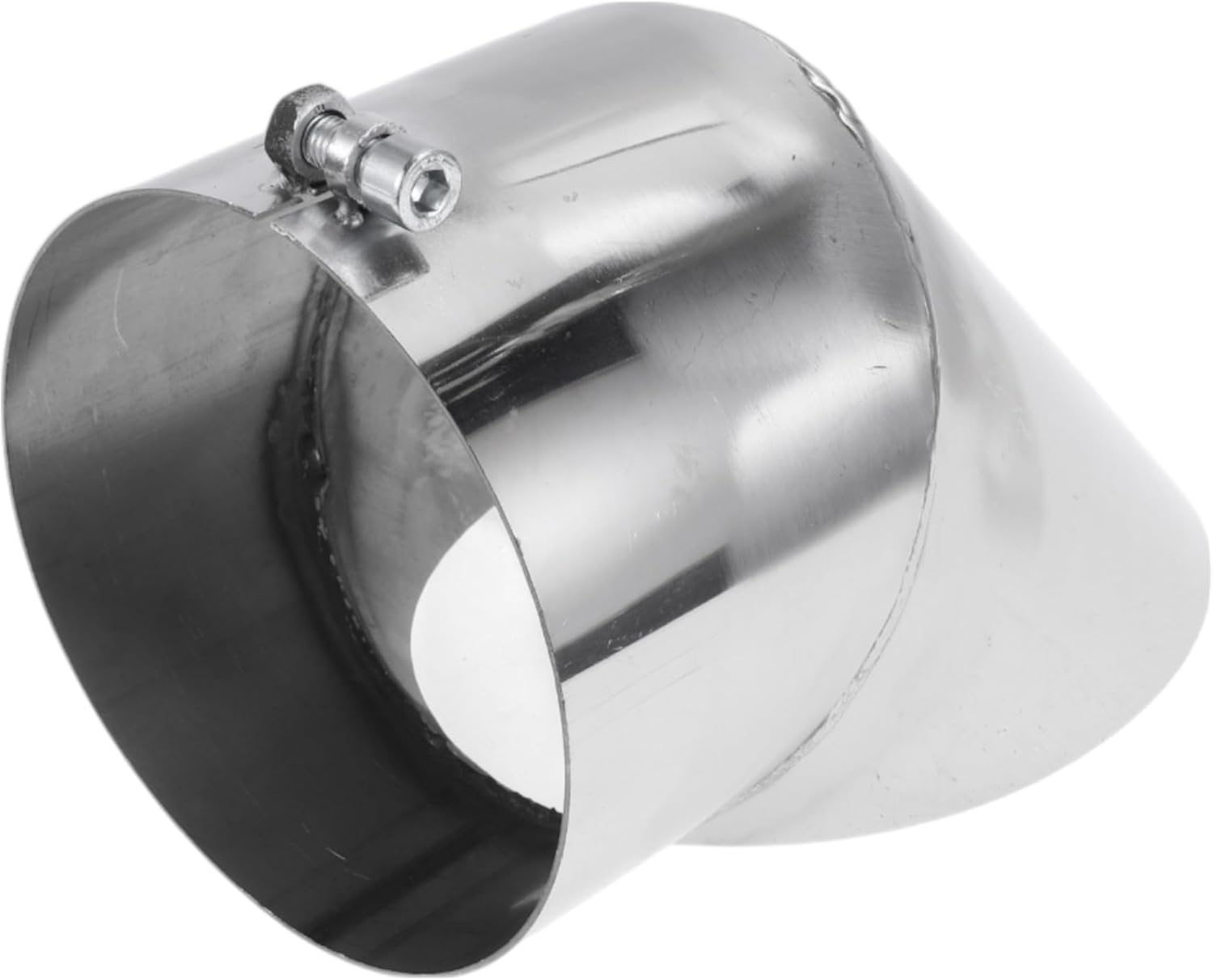 Motoforti 5" ID Inlet Turn Down Exhaust Tip T304 Stainless Steel Surface Polishing Mandrel Bend Elbow Tube 9.1" Overall Length Suitalbe for 5" OD Tailpipes