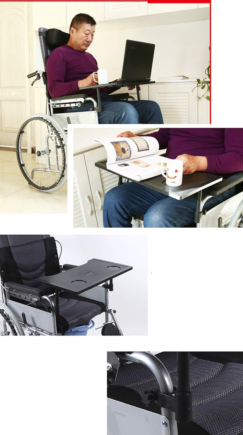 Plateau pour Genoux - Table Amovible avec Porte-gobelet - Plateau en Plastique pour Écrire, Lire et Manger