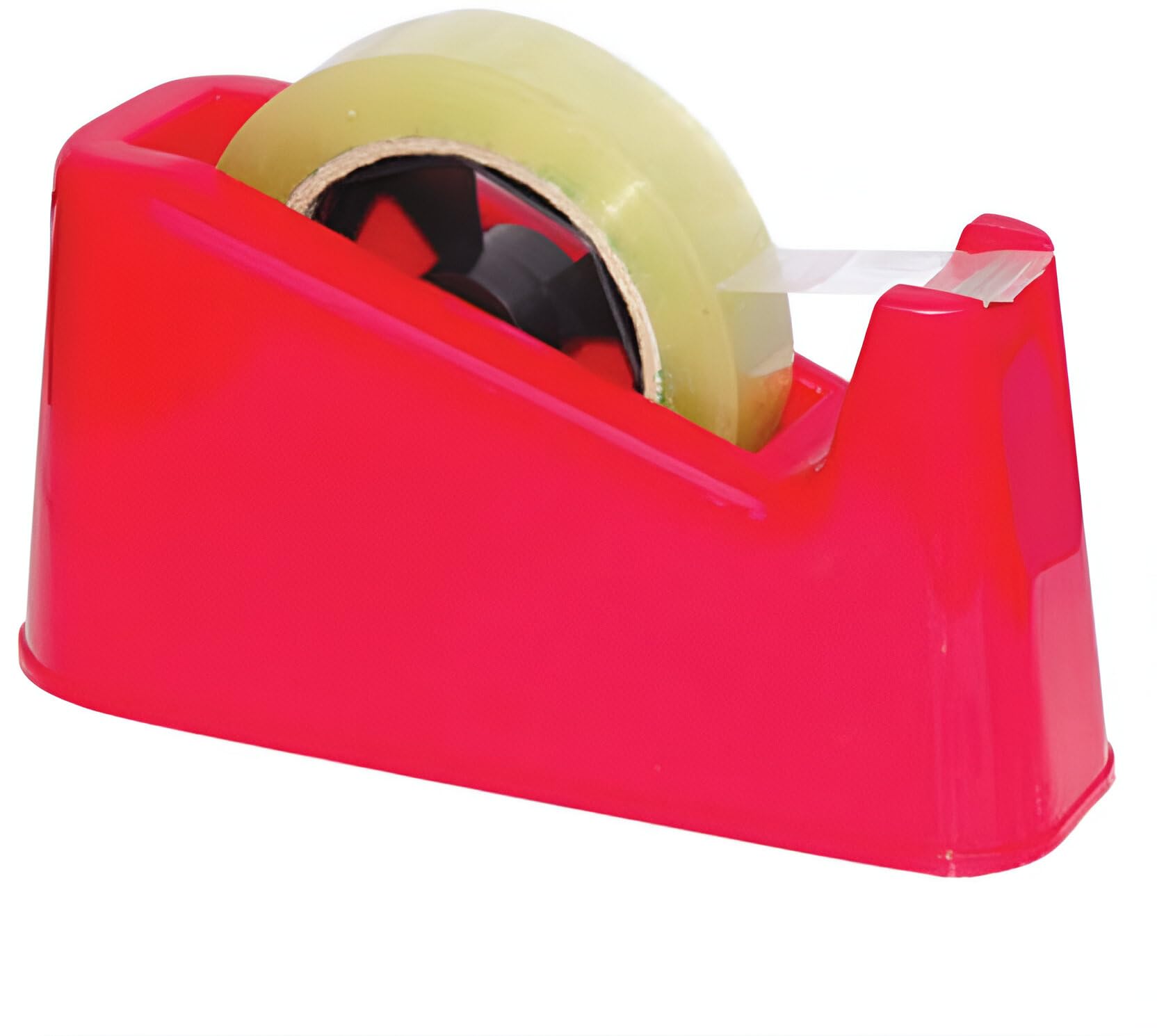 YAJNAS Dispenser per nastro adesivo per imballaggio, pesante e antiscivolo, 2,5 cm, dispenser per nastro in cellophane per casa, ufficio, scuola (colore casuale)