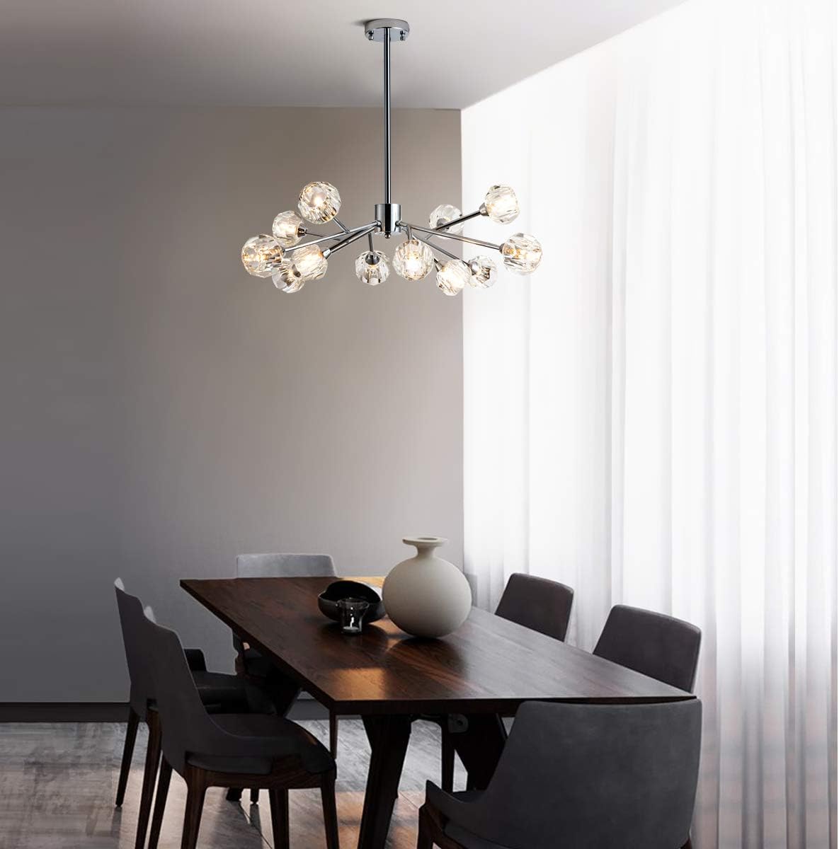 Amаzоn Crаzу 🔥 Dеаlѕ Weesalife Sputnik Chandelers Modern Crystal Pendant Light Chandelier 12 Lights Contemporary Chrome Branches Chandeliers Ceiling Light Fixtures for Dining Room Bedroom Living Room G9 Bulbs Exсluѕіvе Dіѕсоunt 60% Prісе Weesalife Sputnik Chandelers Modern Crystal Pendant Light Chandelier 12 Lights Contemporary Chrome Branches Chandeliers Ceiling Light Fixtures for Dining Room Bedroom Living Room G9 Bulbs