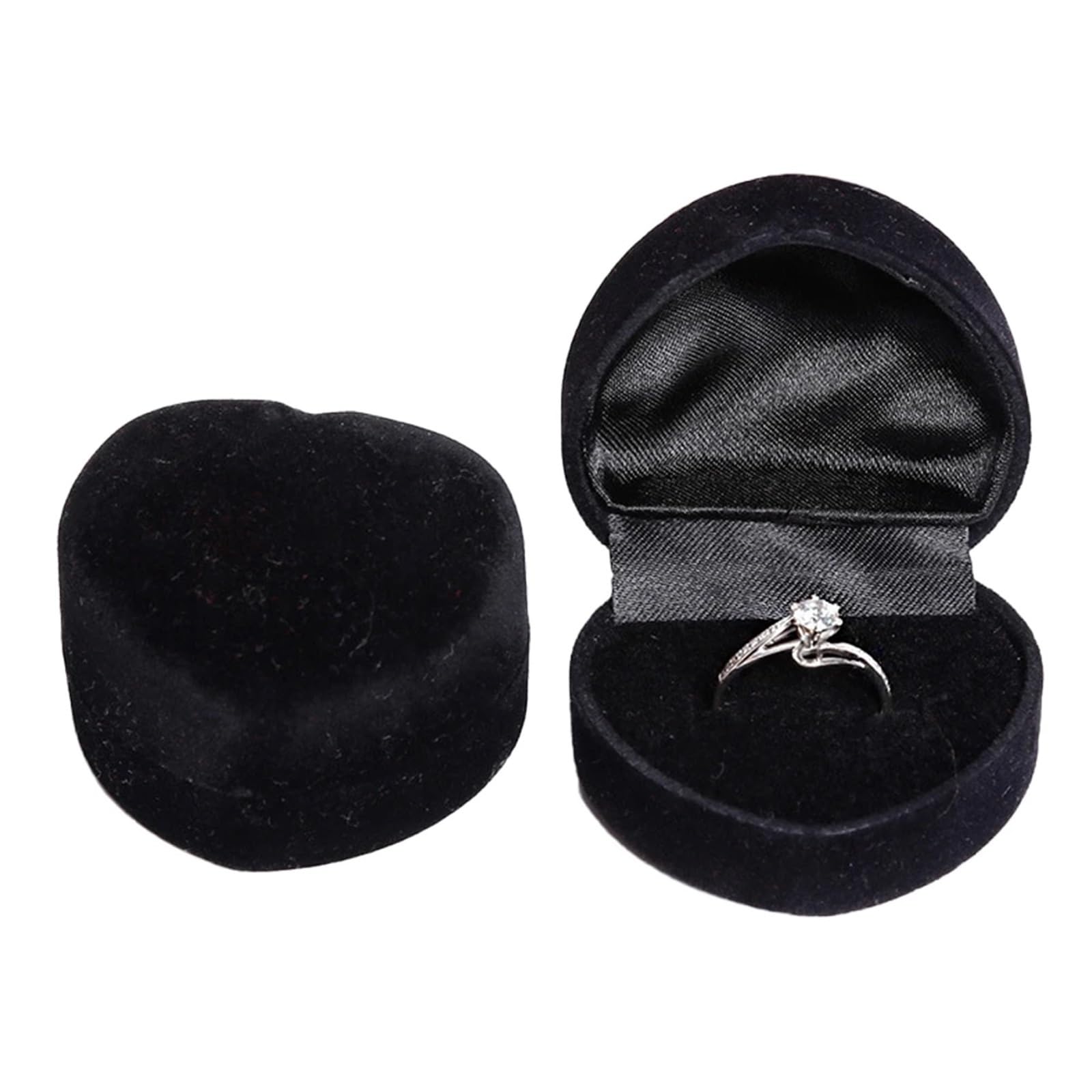 JFNKLFG Square Engagement Velvet Earring Ring Packaging Box Jewelry Organizer Valentine Day Case Display Storage for Proposal, Wedding(SKU-03)