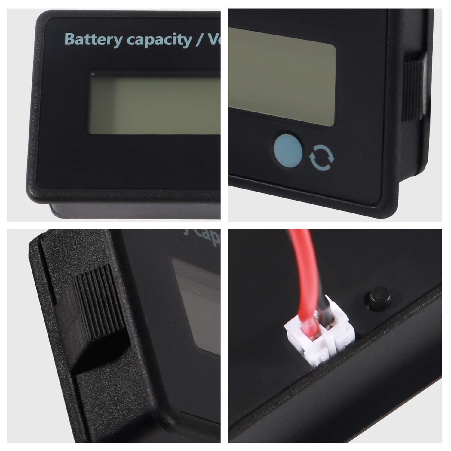 GTIWUNG 2 Piezas Medidores de Batería DC, Indicador de Voltaje de Capacidad, 12V 24V 36V 48V 72V 84V, Verde