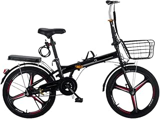 ITOSUI Adult Folding Bike,Folding Bike, Lightweight Foldable Bicycle,Carbon Steel Height Adjustable Camping Bicycle Folding Bike for Adult Men Women