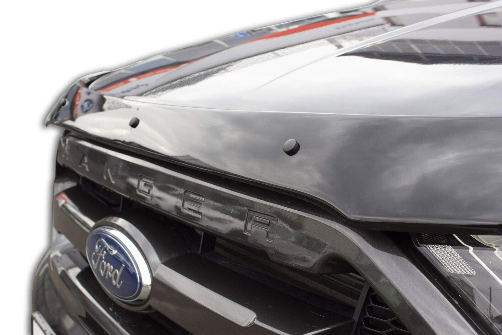SCOUTT Deflettore Protezione Cofano per Ford Ranger 2016-2023, Migliora l'Aerodinamica dell'Auto, e Spoiler, Nero