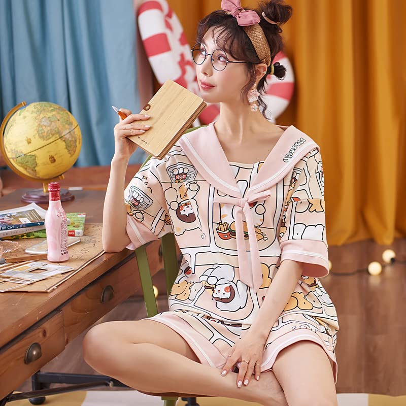 Amazon.co.jp: 女性パジャマセットファッションブルーパッチ