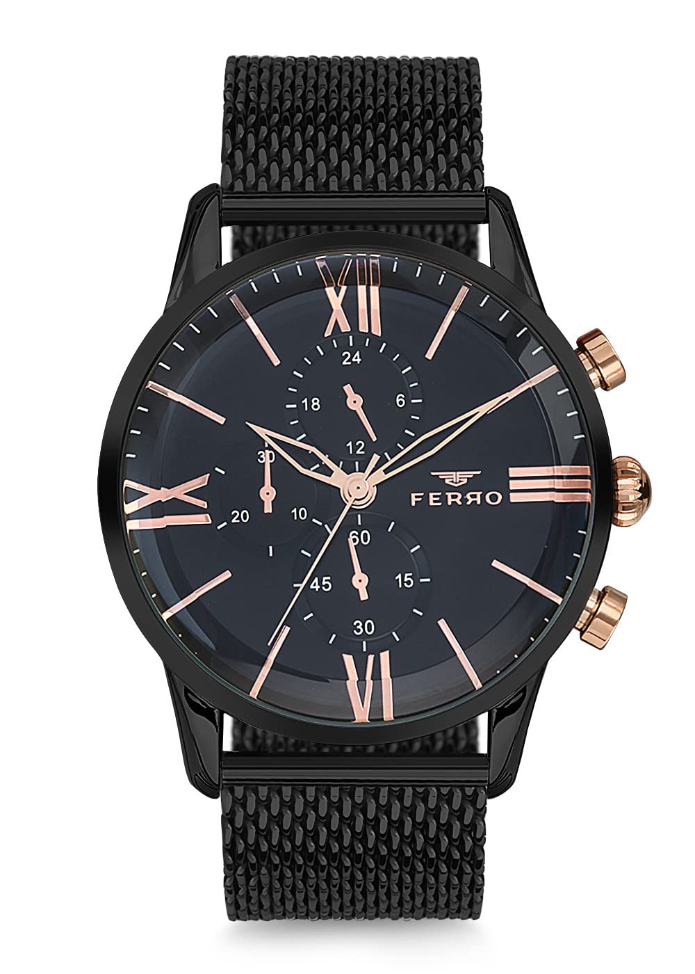 Ferro Spezia Analog Black Dial Mens Watch-FM1536C-G (B09RPGTRPD) Amazon Price History, Amazon Price Tracker