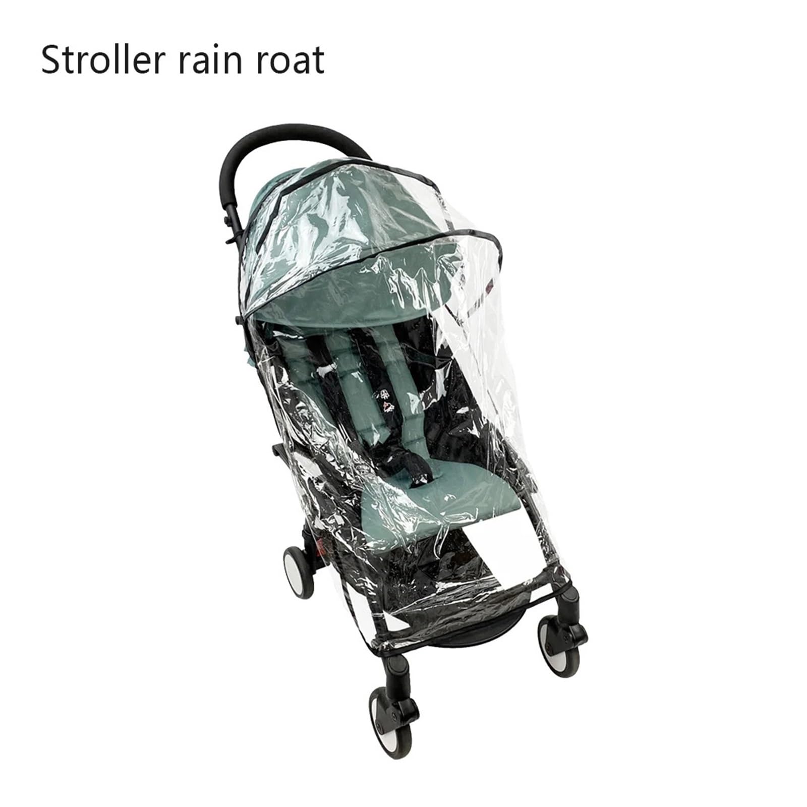 Habillage Pluie pour Poussette Housse de Pluie for Poussette Housse imperméable en EVA Accessoires de Poussette compatibles