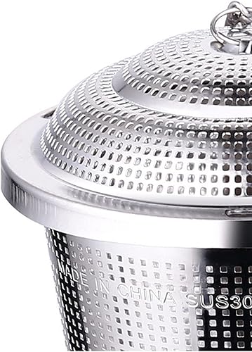 Miniatura 8 de Colador de bolas de té de acero inoxidable 304 de malla, filtro de hierbas, hoja de té, especias y té, colador para tetera, herramienta de cocina