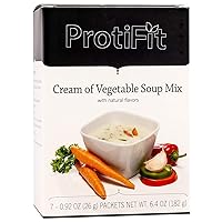 Vista 1 de PROTIFIT - Mezcla de sopa alta en proteínas, 0.53 oz de proteína, baja en calorías, baja en azúcar, baja en grasa, baja en carbohidratos, compatible