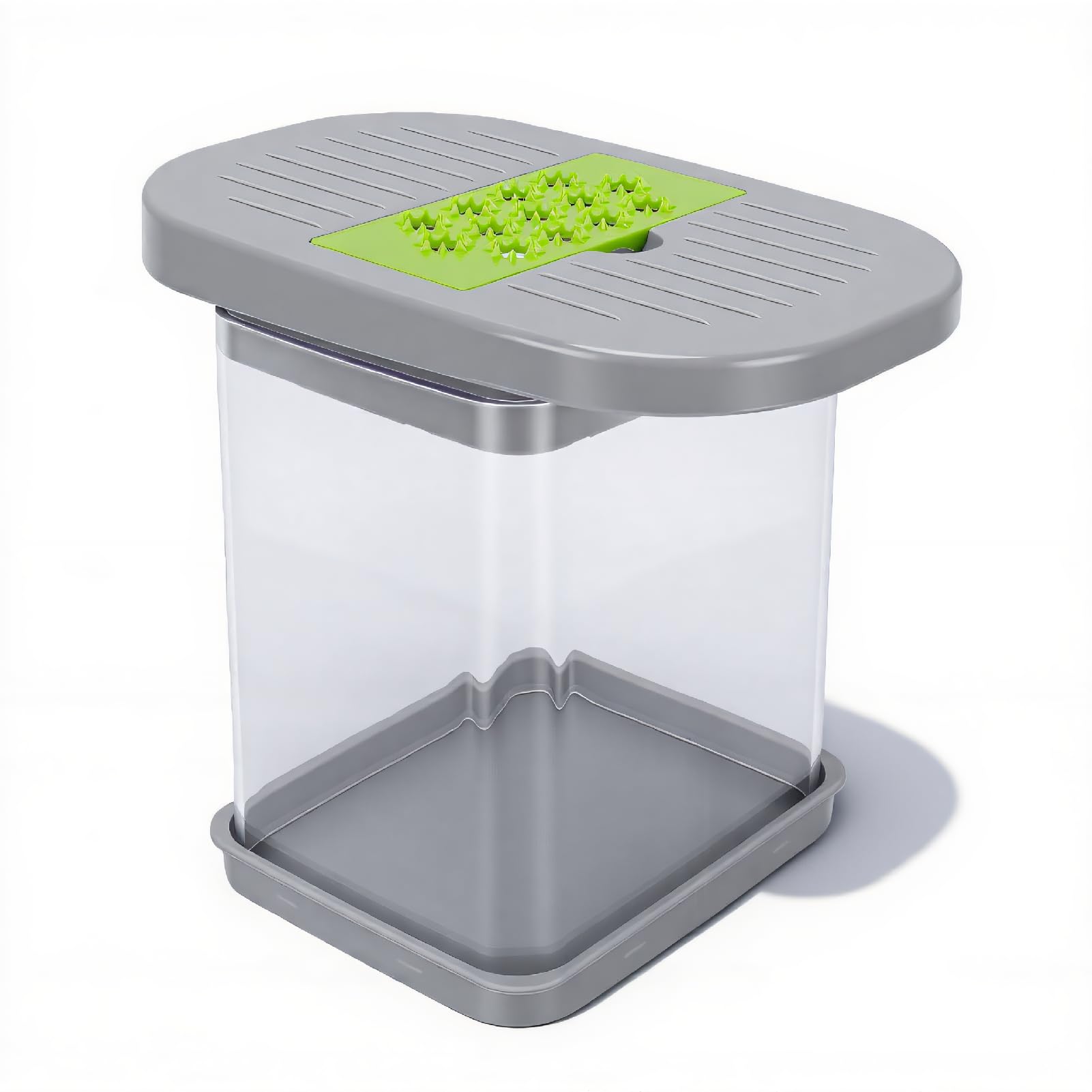 Cortador de Verduras, Picador de Alimentos ABS y Rallador de Verduras, Corte Ondulado 3 en 1, Diseño Desmontable Fácil de Limpiar para Ensaladas, Refrigerios