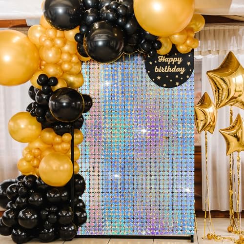 4 Stk Metallische Glitzervorhang,Silber Lametta Vorhänge,Glitzervorhang,Folie Fransen Vorhänge,Metallic Party Vorhange,Disco-Folienvorhang,für Geburtstag Party Abschluss Hochzeitsfoto Hintergrund-1x2m