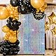 4 Stk Metallische Glitzervorhang,Silber Lametta Vorhänge,Glitzervorhang,Folie Fransen Vorhänge,Metallic Party Vorhange,Disco-Folienvorhang,für Geburtstag Party Abschluss Hochzeitsfoto Hintergrund-1x2m