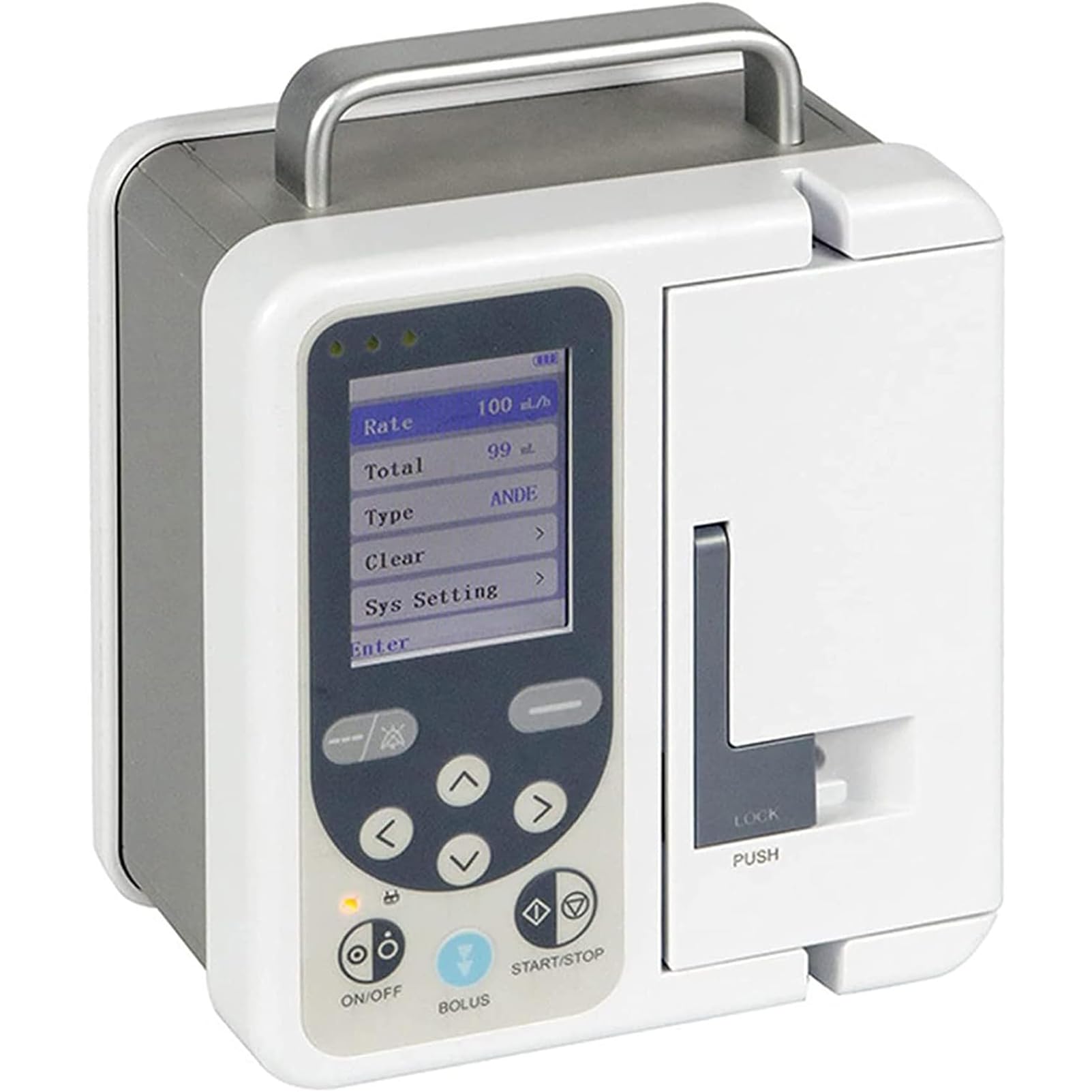 Veterinär-Infusionspumpe, Veterinär-elektronische Peristaltikpumpe Mit LCD-Display, Multifunktionaler Wiederaufladbarer Automatischer Akustischer Und Optischer Alarm, Mikropumpe Für Haustiere