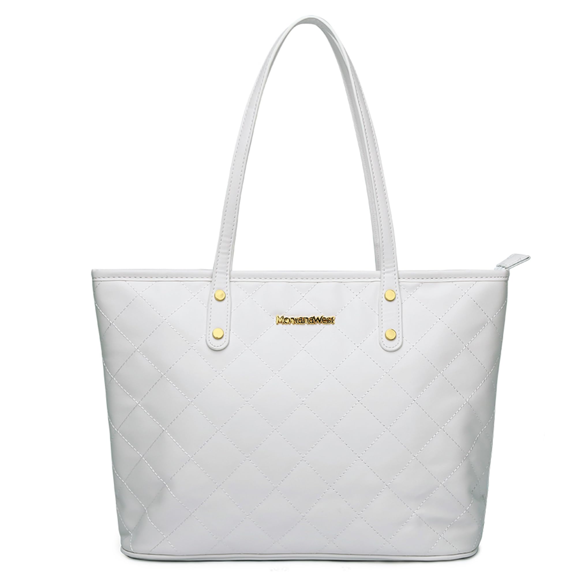 Montana West Quilted Handbag for Women Tote Purse Shoulder Bag Large Fashion Hobo Purse