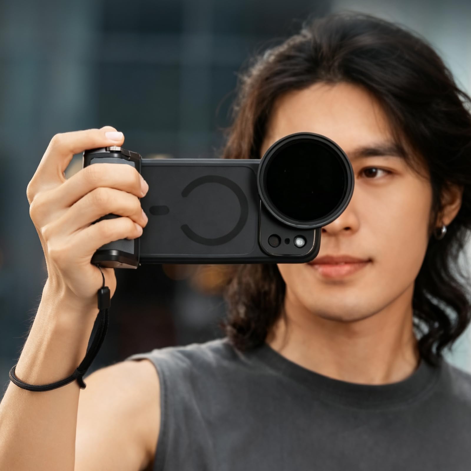 SMALLRIG FilMov Fotogriff & Handyhülle-Set für iPhone 17 Pro Max, Ergonomischer Griff mit Auslöser und Zoom, 3400mAh Akku, Kabellose Fernbedienung, Smartphone-Set für Filmemacher, Selfies – 5554
