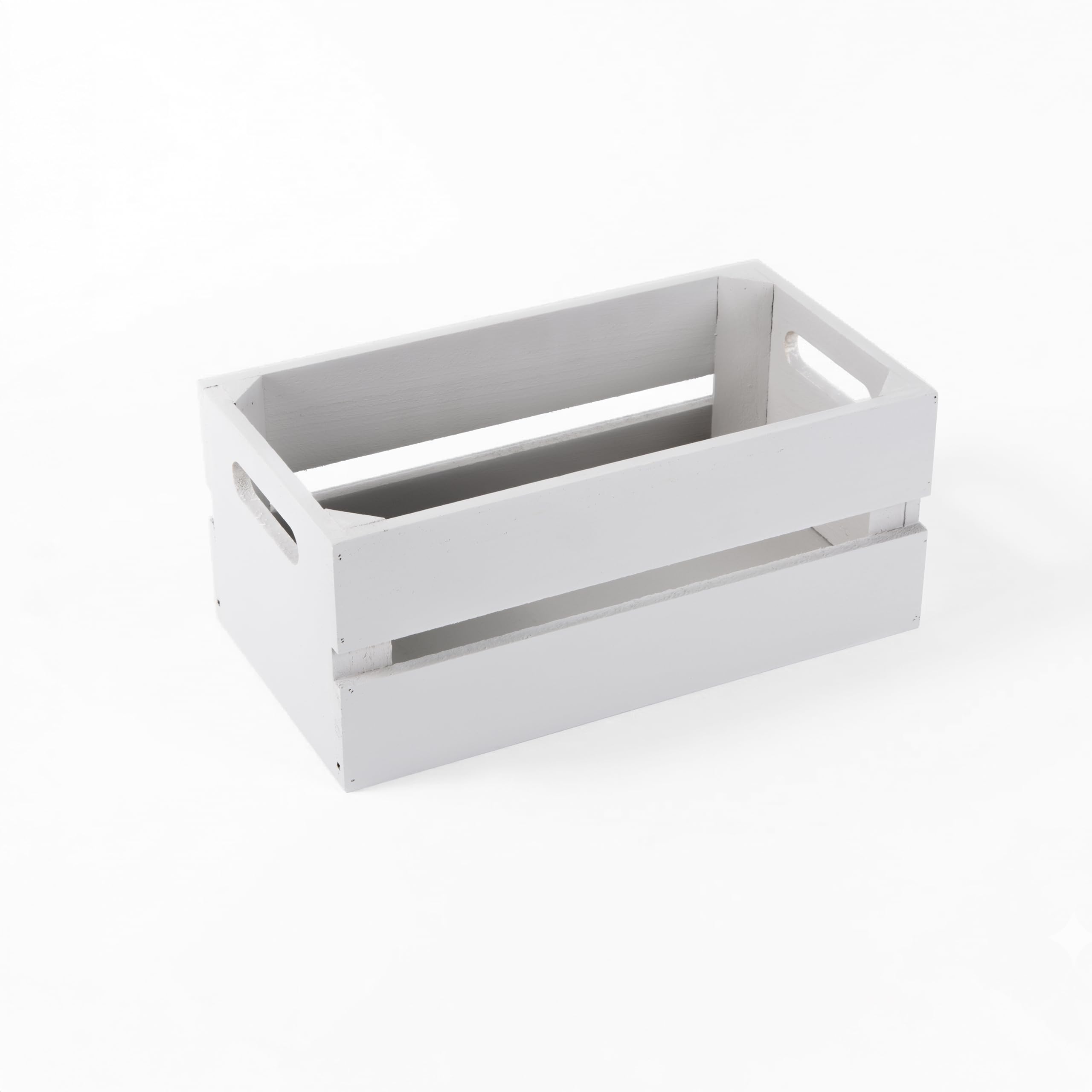 Wickerfield Small Wooden Boxes for Gifts, Crate Box, Crates Wooden Storage Box, Wood Crates, Gift Hamper Boxes Empty (Grey, Small)